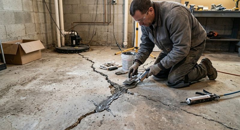 Cracked Basement Floor Repair in Pompano Beach, FL