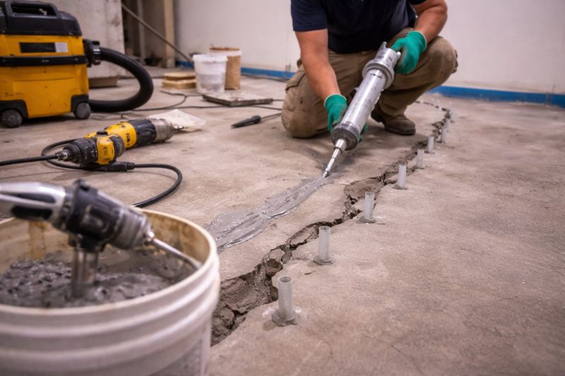 Cracked Basement Floor Repair in Pompano Beach, FL