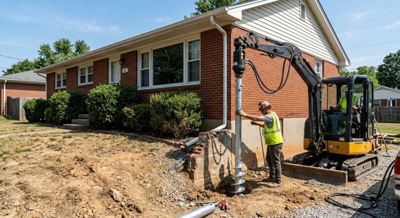 Helical Pile Installation in Pompano Beach, FL