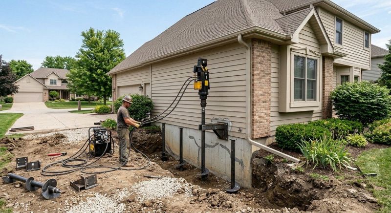 Helical Pile Installation in Pompano Beach, FL